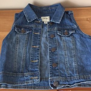 Cherokee jean vest, size 10/12